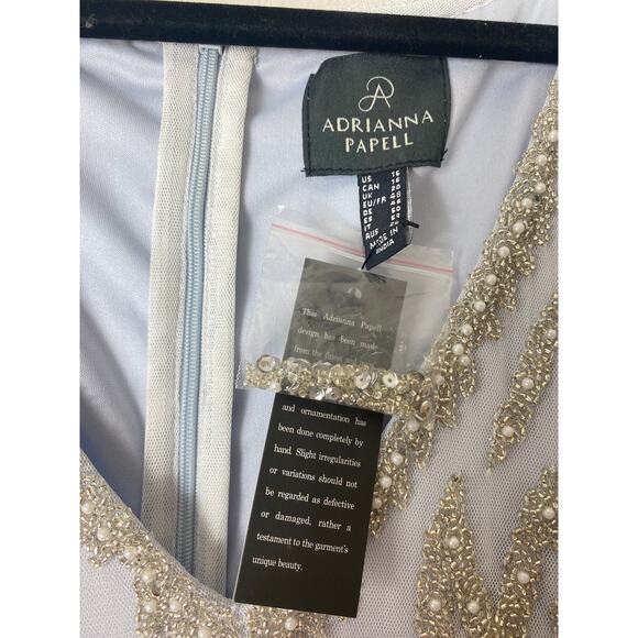 NWT ADRIANNA PAPELL DRESS 16 COCKTAIL PARTY BRIDAL SHOWER MOTHER OF THE BRIDE - Picture 3 of 15